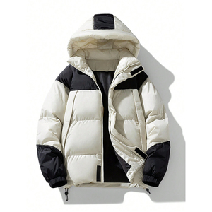 Chaqueta acolchada de invierno personalizada al por mayor para hombre, prendas de vestir informales con cuello levantado, abrigos de alta calidad, chaqueta acolchada para hombre - Product Image 1