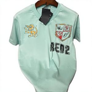 Camiseta de Algodón para Hombre, Talla Grande, 300 Gramos, Anti-Pilling, Cuello Redondo, Manga Corta, Casual, Transpirable, Ecológica, OEM, ODM, Personalizable - Product Image 1