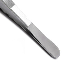 Pince à pansement pour pouce JIYO SURGICAL CO, 14 cm, à pointe dentelée, en acier inoxydable, modèle TD-7093, certifiée CE - Product Image 3