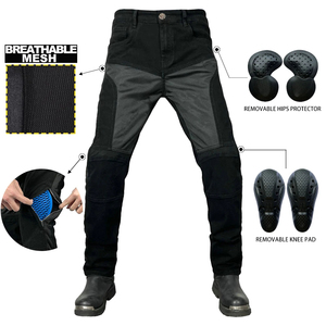 Jeans de moto pour hommes, pantalon en denim avec protections amovibles, maille respirante, séchage rapide, vêtements de tourisme - Product Image 4