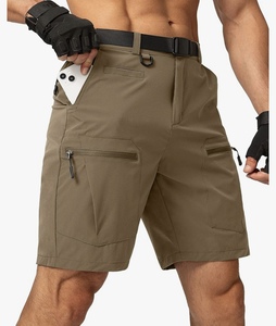 Short de sport de fitness à séchage rapide pour hommes en maille très vendu short décontracté solide et respirant fermeture à la taille élastique d'Inde - Product Image 6