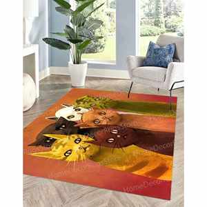 Cats Painting <b>Rugs</b>, Cat Lover Gift <b>Rugs</b>, Personalizeds <b>Rug</b>,Chenille <b>Rug</b> - Product Image 3