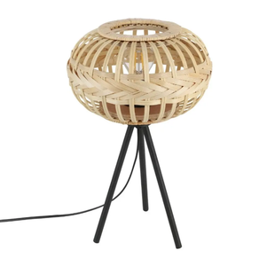 โคมไฟตั้งโต๊ะไม้ไผ่ประดิษฐ์-ไฟตกแต่งจากวัสดุธรรมชาติ Viet fargimex - Product Image 1