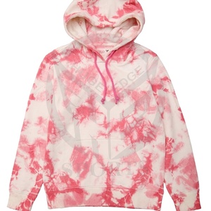 Venta al por mayor precio barato logotipo personalizado pulóver tie Dye sudaderas con capucha para hombres 100% algodón-polar dos tonos Sudadera con capucha. - Product Image 1