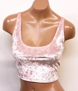 Débardeur de sport OEM en velours écrasé rose pour femmes, séchage rapide, respirant, sans couture, soutien-gorge de sport en spandex XL, dernier motif imprimé à la mode - Product Image 3