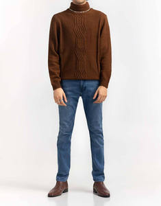 Suéter de Algodón Combinado de Primera Calidad para Hombre, Sudadera Informal Transpirable, Nuevo Suéter Personalizado Ajustado e Inteligente para Hombre - Product Image 1