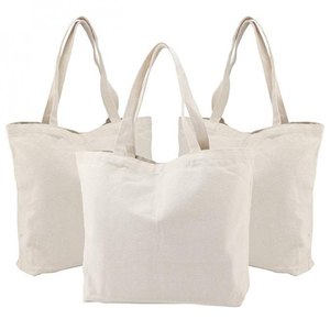 Bolsa de Compras Reutilizable de Lona de Algodón Reciclado Ecológica con Logotipo Personalizado - Product Image 1