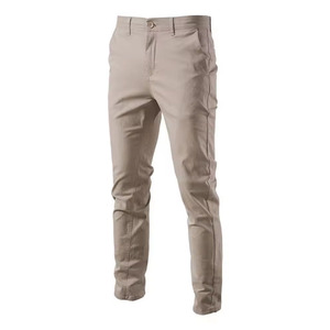 Pantalon chino droit de haute qualité pour hommes Nouveau décontracté Pantalon en coton Chino respirant à séchage rapide pour hommes Pantalon coupe ample personnalisé - Product Image 1