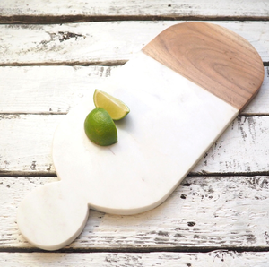 Planche à découper en bois d'acacia et marbre Planche à fromage en bois d'acacia et marbre personnalisée au meilleur prix avec logo personnalisé - Product Image 2