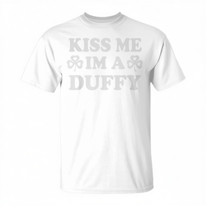 Camiseta Kiss Me Im A Duffy Irish Family con apellido para hombres, mujeres, niños y adolescentes - Product Image 2