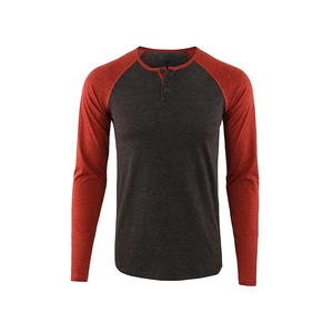 New <b>Men's</b> Casual <b>Long</b>-<b>Sleeved</b> Cotton Sweatshirt Unisex Oversized Vintage <b>Tshirt</b> Color-Blocked Ribbed Cuffs American Plus Size - Product Image 4