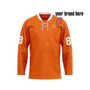 Jersey de equipo de tela de secado rápido de último diseño con impresión Jersey de hockey sobre hielo hecho a medida para la venta - Product Image 2