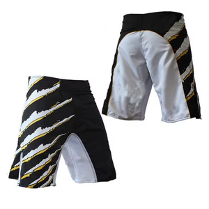 Pantalones cortos de lucha MMA informales sólidos de alta calidad en todos los colores Unisex adulto con logotipo personalizado posición frontal transpirable - Product Image 4