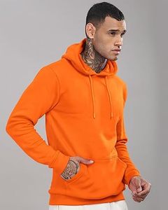 Sudadera con Capucha Casual de Invierno para Hombre, Lavado Ácido, Color Sólido, Corte Regular, 100% Algodón, Ecológica, Secado Rápido, Transpirable, con Bolsillo - Product Image 3