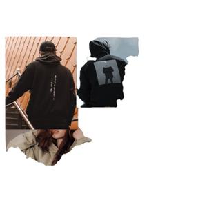 2023 dernière haute qualité personnalisé 100% coton sweat à capuche pour hommes sweat numérique respirant goutte épaule polaire pour la saison d'automne - Product Image 6