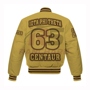 Chaqueta Universitaria Greek Life Personalizable, Ligera, Unisex, para Hombre y Mujer - Product Image 2