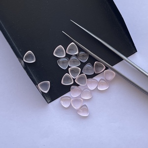 Cuarzo Rosa Natural de 6mm 8mm 10mm, Cabujón Trillón Liso, Gema Suelta, Elegante y Bonita para lo Último en Joyería DIY - Product Image 3
