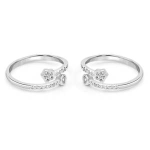 Anillos de Dedo Zarkan de Oro de 18K que Supercalan la Excelencia con Diamantes y Circonitas, Chapados en Oro para Compromiso, Boda y Regalo - Product Image 4