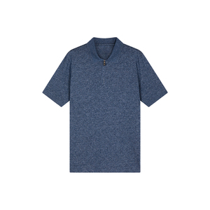 Logo personnalisé pour hommes pour polos couleur unie court tricoté plaine vierge polyester T-Shirts Promotion des ventes coton lavé coton - Product Image 1