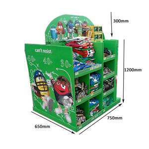 Personalizado pop up foldable fsdu pos varejo loja papel papelão display pallet stackers saias Metade Full papelão pallet display