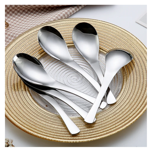 Cuillère à soupe en acier 3 pièces avec cuillère à soupe de qualité exclusive Restaurant Hôtel Utilisation - Product Image 4