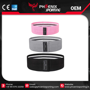 Bandas de lazo de resistencia de tela para entrenamiento físico, etiqueta privada de alta calidad, precio al por mayor - Product Image 4
