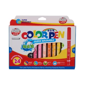 Customized Assorted Colors Washable Marker Set Water Based Markers For Kids Coloring And Doodling