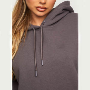 Nuevo chándal de lana personalizado para mujer, conjunto de 2 piezas de invierno y otoño, conjunto de chándal con capucha para salón, conjunto de 2 piezas - Product Image 3