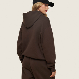 Wholesale Premium Quality Archive <b>Brown</b> <b>Women's</b> Graphic Hoodie <b>Top</b> Selling Anti-Wrinkle And Breathable Blank Hoodies For <b>Women</b> - Product Image 1