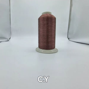 Hilo de Bordado Metálico de Nylon Zari SHREE VIDHATA 110D, Hilo CY para Tejido Industrial, Diseños de Tela Intrincados y Flexibles - Product Image 3