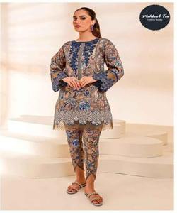 Ensemble 3 pièces pour femmes musulmanes vêtements islamiques Dubai Abaya vêtements d'hiver robe turque élégante en lin - Product Image 5