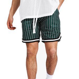 Pantalones cortos de malla a rayas para hombre de color personalizado de la mejor calidad Venta caliente Tela de lona de tamaño adulto Fabricado para la comodidad y el estilo - Product Image 1
