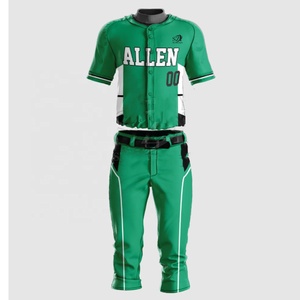 Custom Made Breathable <b>Baseball</b> Jersey Set Team Uniform with Own Design Sublimation Digital Print Stitching Softball Wear - Product Image 4