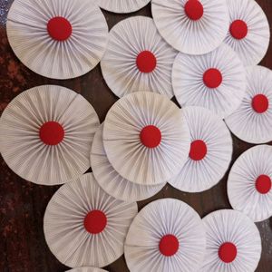 red paper <b>fans</b>. These items are typically used for decoration and have the following characteristics - Product Image 6