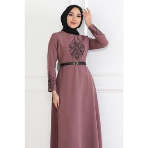 Vestido Casual Azul para Bebé con Detalle de Cinturón, Colección 6116 - Product Image 2