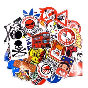 Calcomanía de PVC Ecológica, Duradera e Impermeable, Diseño de Dibujos Animados, Resistente a los Rayos UV, Impresión Serigráfica, Laminación Brillante Personalizada - Product Image 1