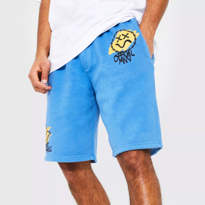 <b>Men's</b> Casual Quick-Drying Sweat <b>Shorts</b> Elastic Waistband Drawstring Beach-Style Solid <b>Pattern</b> Streetwear Customized Color - Product Image 4