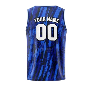 Maillot de basketball personnalisé respirant à séchage rapide en polyester, vêtements de sport d'équipe OEM 100 % polyester à séchage rapide - Product Image 2