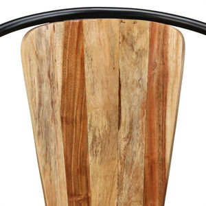 Silla de Oficina Portátil de Madera de Mango con Marco de Metal, Apilable y Resistente para Uso en Escuelas y Parques - Product Image 2