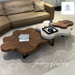 Ensemble de tables basses en métal au design nuage imbriqué moderne, meubles durables pour salon à usage domestique - Product Image 4