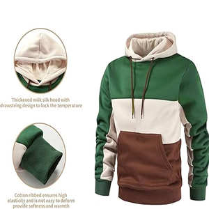Gymwear เสื้อสวมหัวเสื้อสวมหัวเปล่าสําหรับผู้ชายที่มีผ้าฝ้ายหนักและเสื้อสวมหัวพิมพ์ลายพัฟเย็บปักถักร้อยแบบกําหนดเอง - Product Image 5