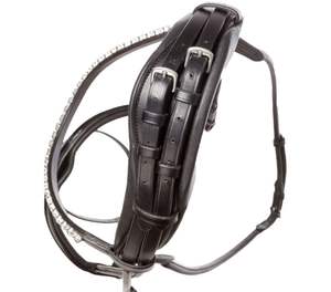 Fortuna Professional Crystal Bling U Shape Jumping Acessórios Últimas Sedgwick Costurado Quadrado Raised Bridle Entertainment Horse - Product Image 3