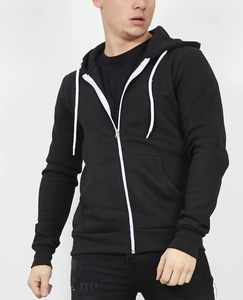 Logo sur mesure multicolore qualité supérieure polaire lourde 380 GSM 100% coton coupe régulière sweats à capuche zippés pour hommes de BD - Product Image 6