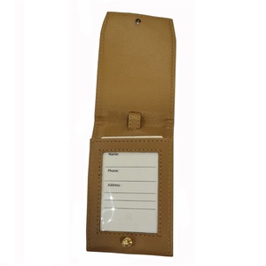 Regalo empresarial corporativo personalizado al por mayor TARJETA DE LUGAR DE VIAJE etiqueta de equipaje de aerolínea de piel sintética de alta calidad - Product Image 4