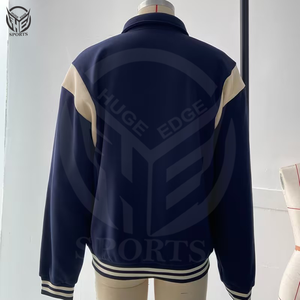 Winter <b>Smart</b> Casual Solid Coated Breathable Varsity <b>Jacket</b> with High Quality OEM Service Quick Dry & Eco-Friendly - Product Image 3