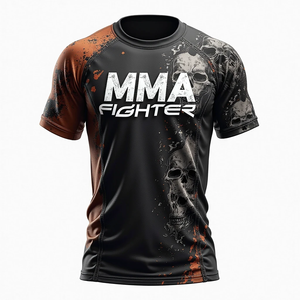 Durable Customized MMA <b>Rash</b> <b>Guard</b> Breathable Fabric Reinforced Stitching for Long Lasting Wear Jiu Jitsu Kimono De Jiu Jitsu - Product Image 3