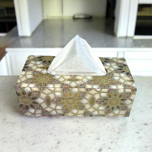 Enamel Printed Wood <b>Facial</b> <b>Tissue</b> Box Manufacture Excellent quality <b>Tissue</b> Box With Enamel Printed Box - Product Image 1