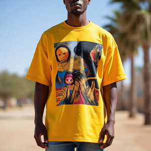 Surdimensionné imprimé à manches courtes t-shirts hommes vêtements de sport Gym Fitness t-shirts hommes décontracté O cou surdimensionné t-shirts hommes - Product Image 4