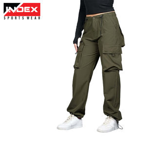 Pantalones Cargo informales para mujer, monos tácticos de verano con cintura media, estilo europeo americano, nuevos pantalones funcionales con tapón - Product Image 4