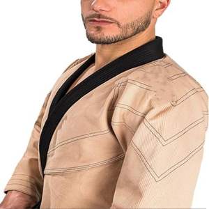 Unisex de peso medio 220g Karate Gi poliéster de alta calidad/algodón artes marciales uniforme adultos logotipo personalizado impresión Digital cinturón gratis - Product Image 3